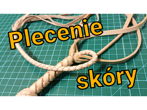 Plecenie skóry naturalnej - prosta plecionka z rzemieni.